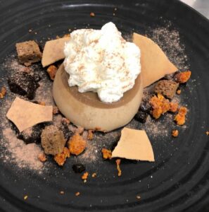 Dessert with honeycomb at Guyers House Restaurant