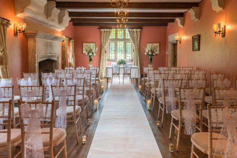 Ballroom Ceremony area for weddings at Guyers House Hotel